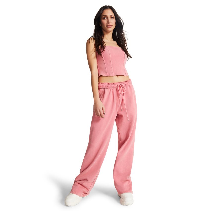 Pantalones Steve Madden Brooks Mujer Rosas | ES JB1390